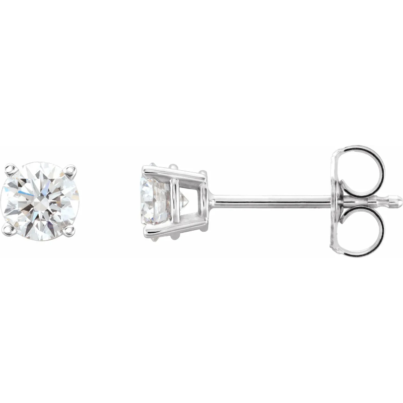 14K 3/4 CTW Lab-Grown Diamond Stud Earrings – Diamond City Miami